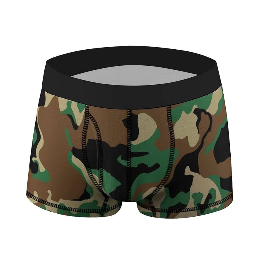 Amazon.co.jp: メンズ ボクサーパンツ 迷彩柄 軍緑色